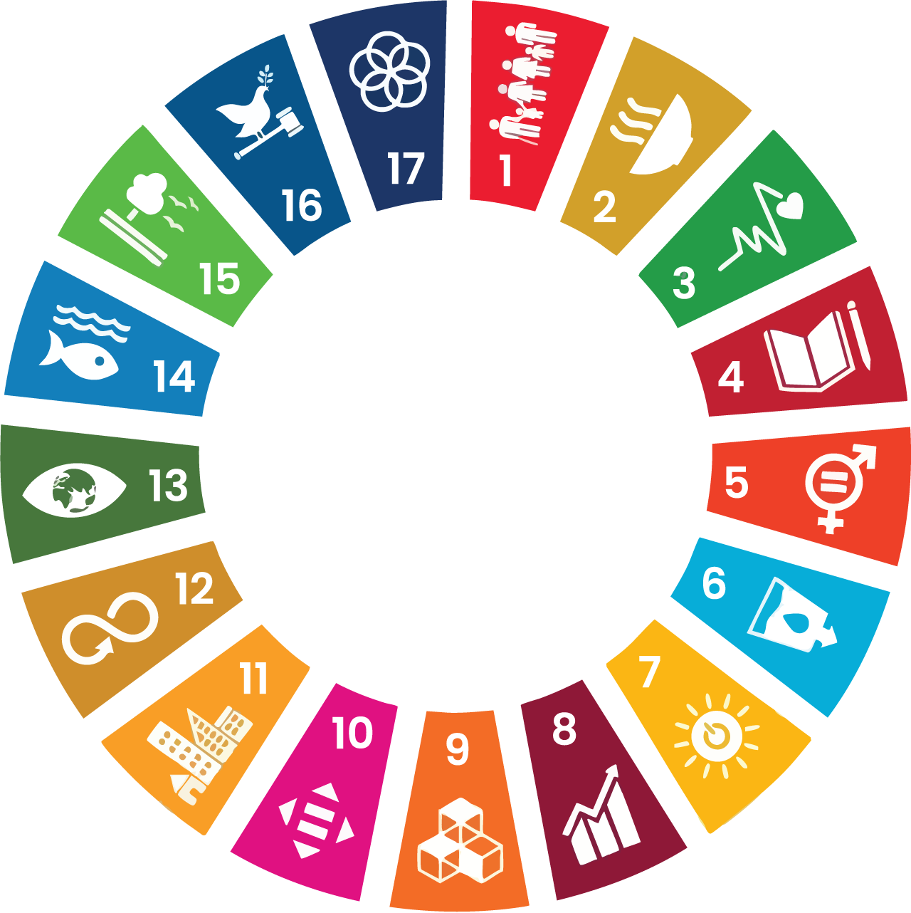 The 17 United Nations Sustainable Development Goals